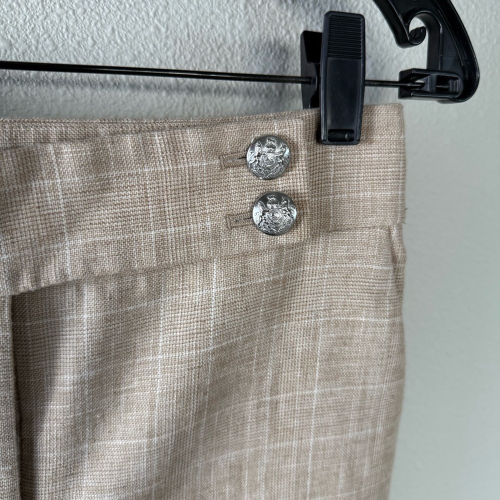 Veronica Beard Renzo Cropped Pants Plaid Brown Business Casual Women’s Size 0 - Picture 8 of 14